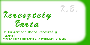 keresztely barta business card