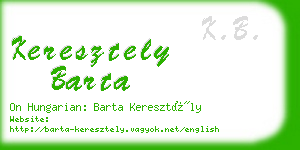 keresztely barta business card